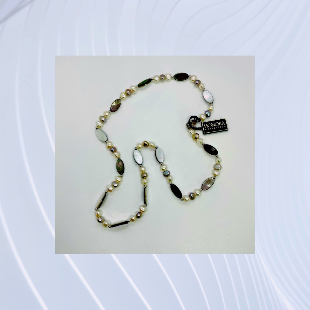 24”L Honora Baroque Freshwater Pearl Necklace - Picture 6 of 6